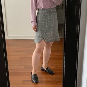 Zara checked skirt